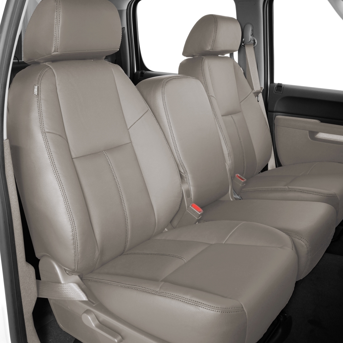 DOVE GREY wrap, Perf Inserts, LT GREY double stitching