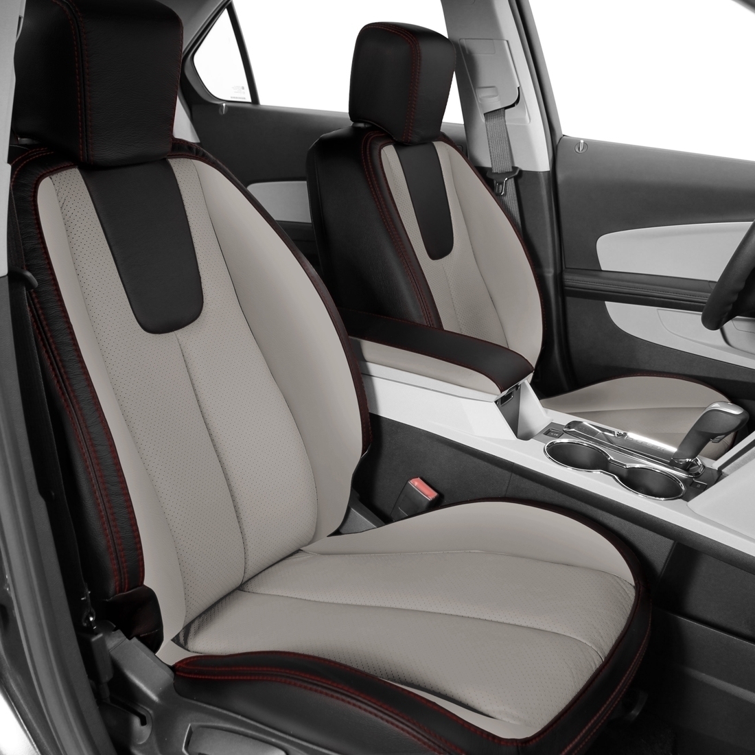 BLACK wrap, DOVE GREY Insert, Perf Inserts, RED double stitching