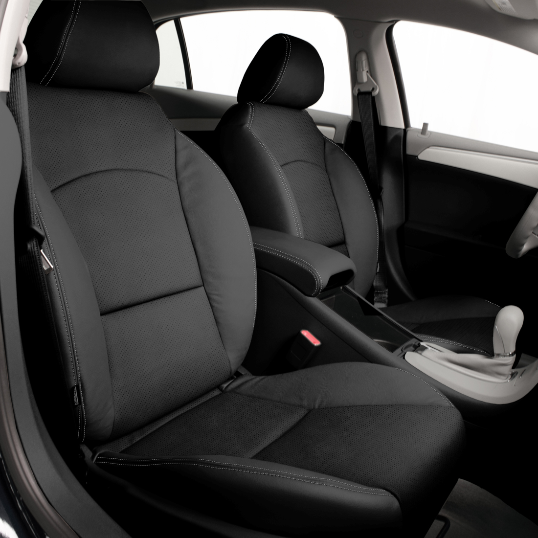 LT GREY wrap, Perf Body, DOVE GREY double stitching