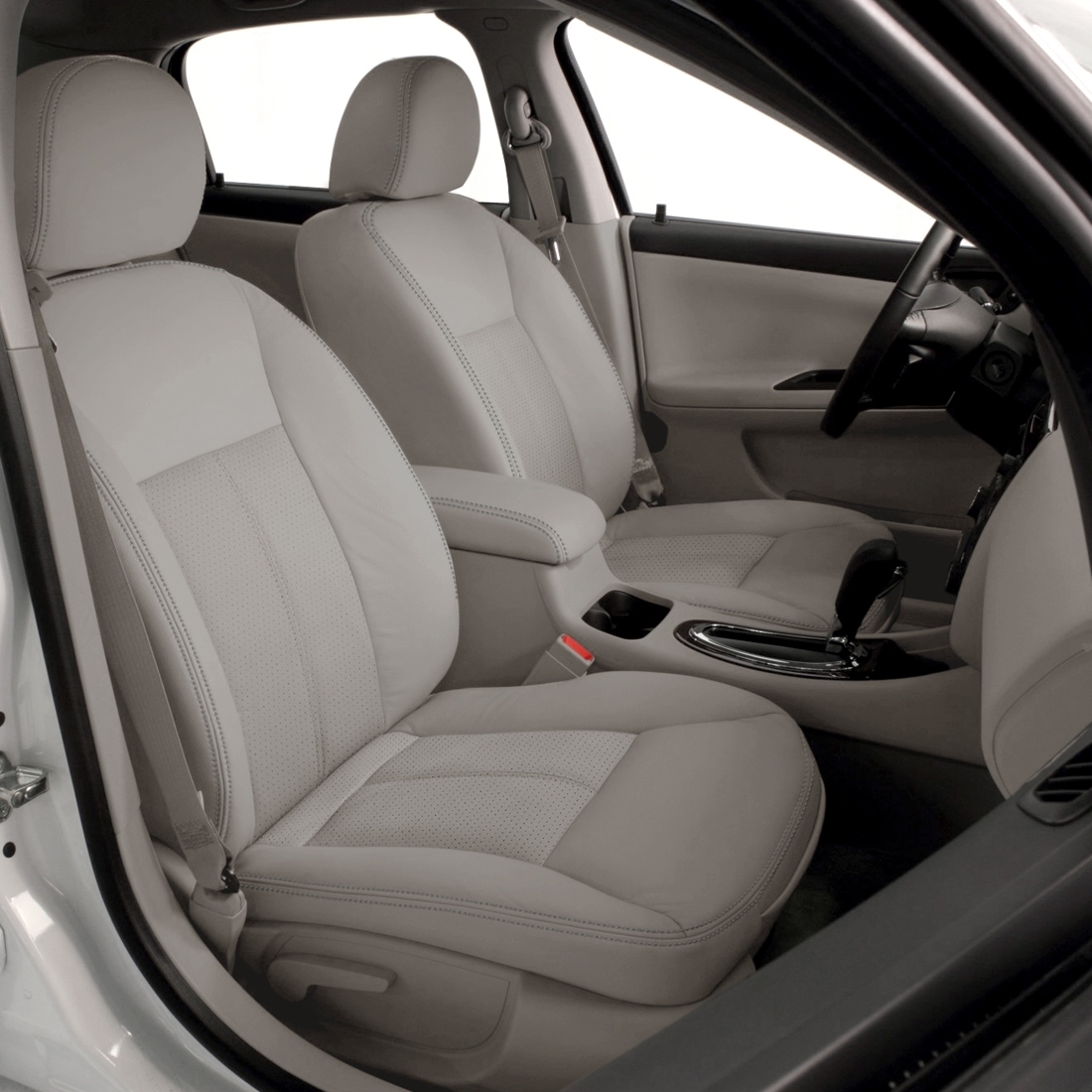 DOVE GREY wrap, Perf Inserts, LT GREY double stitching