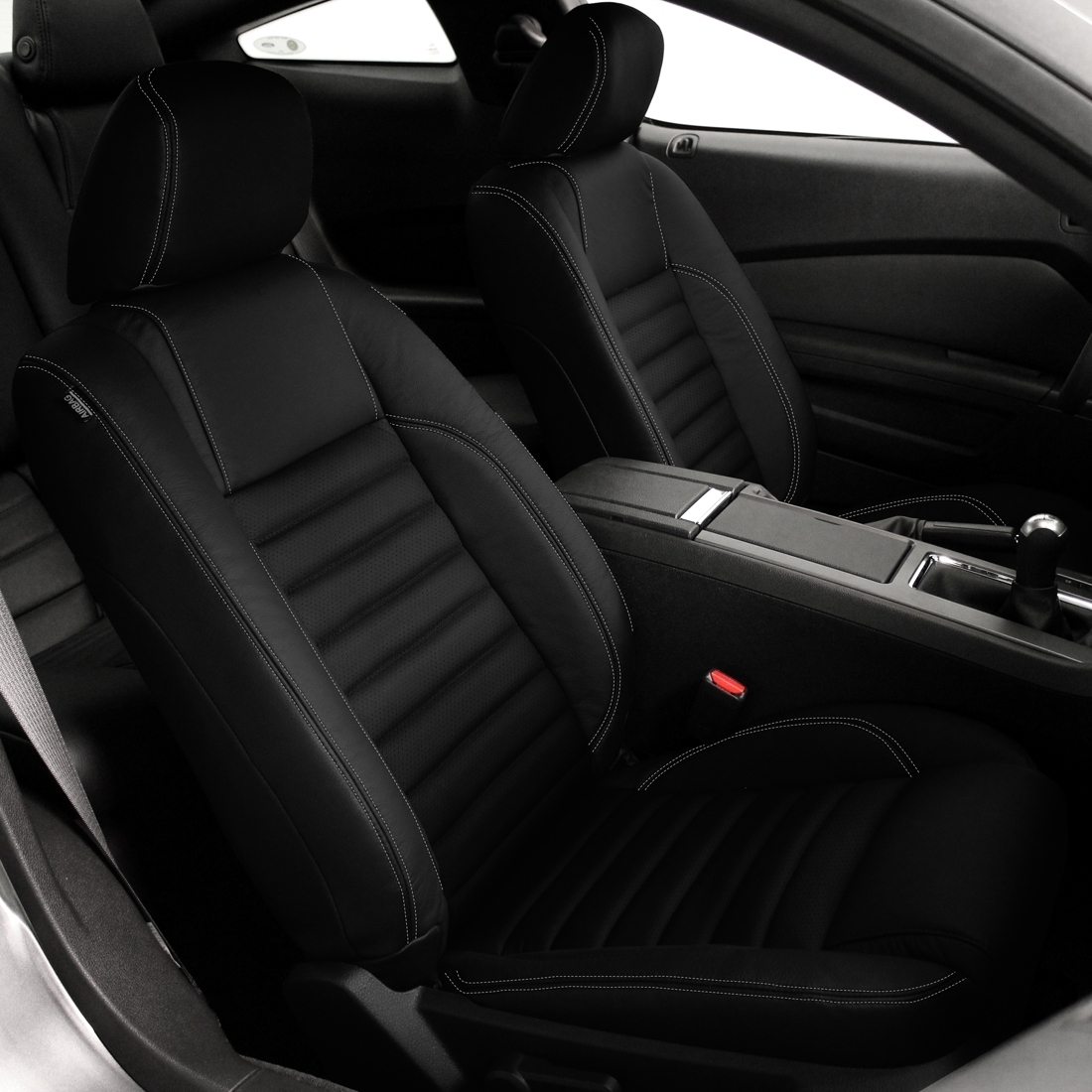 BLACK wrap, Perf Inserts, SILVER double stitching