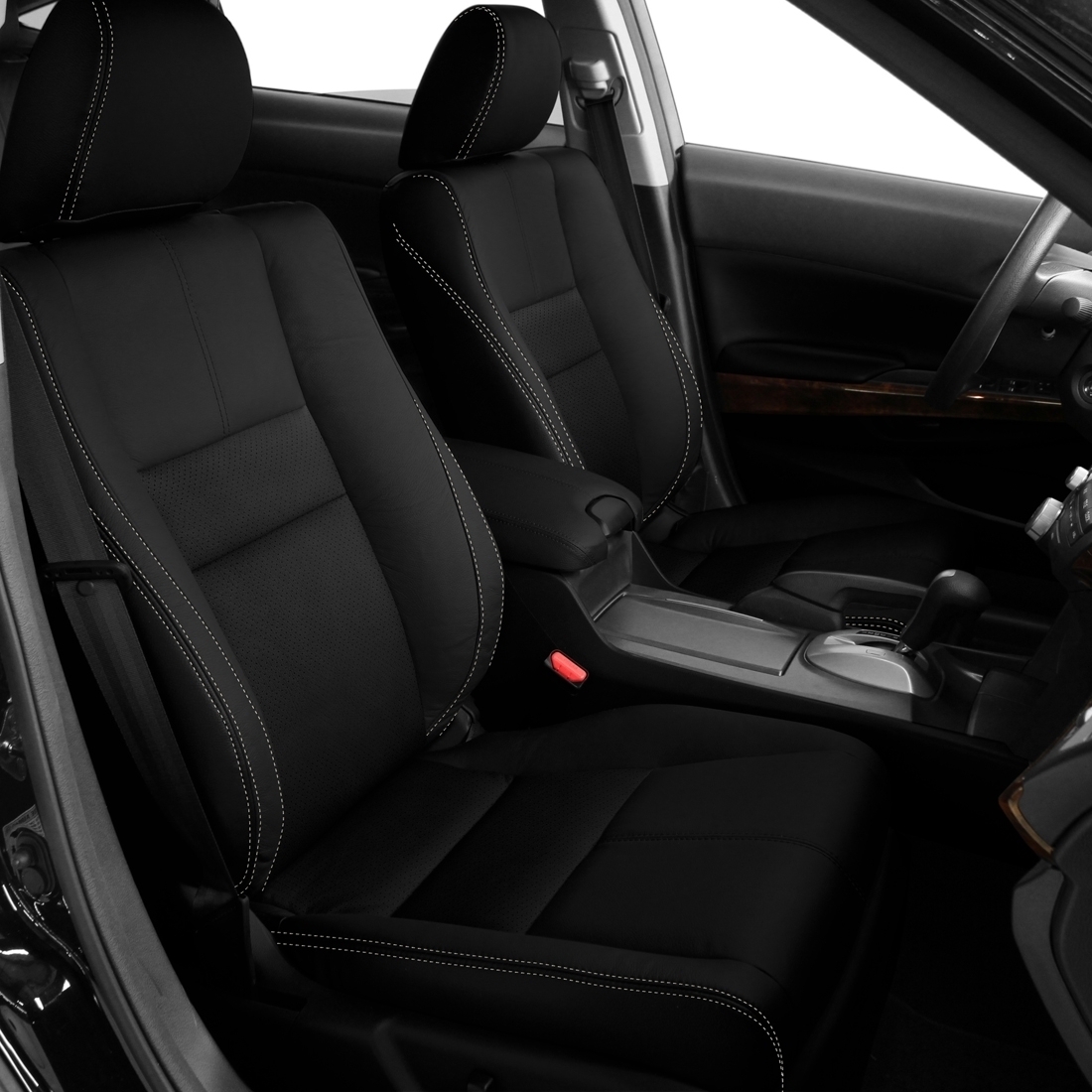 BLACK wrap, Perf Inserts, SILVER double stitching