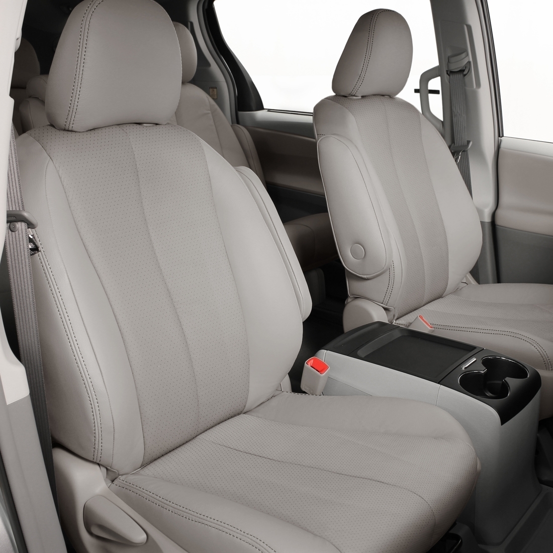 DOVE GREY wrap, Perf Inserts, SHALE double stitching