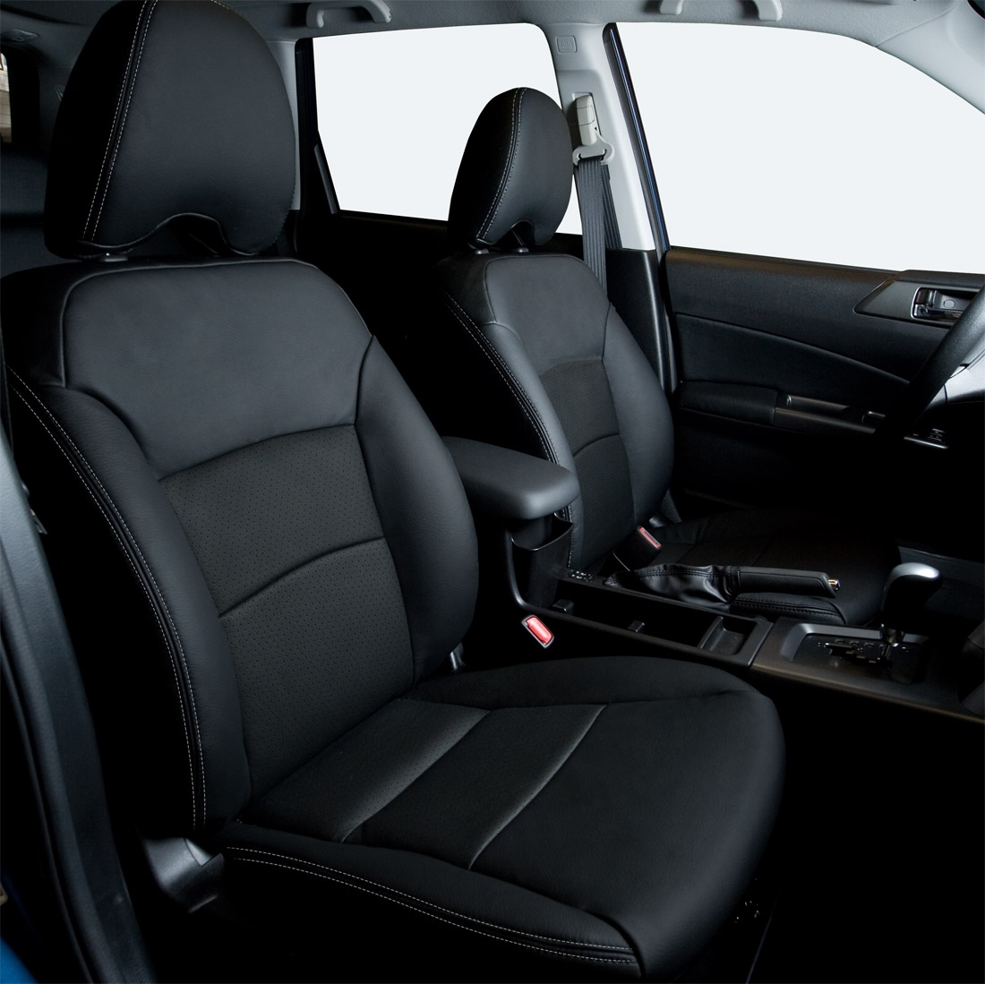 BLACK wrap, Perf Inserts, SILVER double stitching