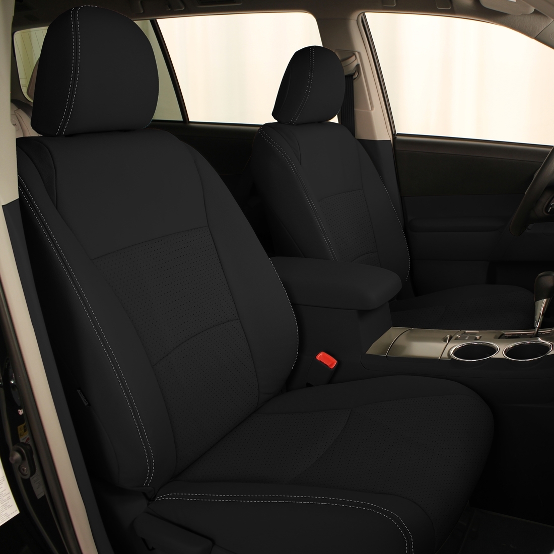 BLACK wrap, Perf Combo, SILVER double stitching