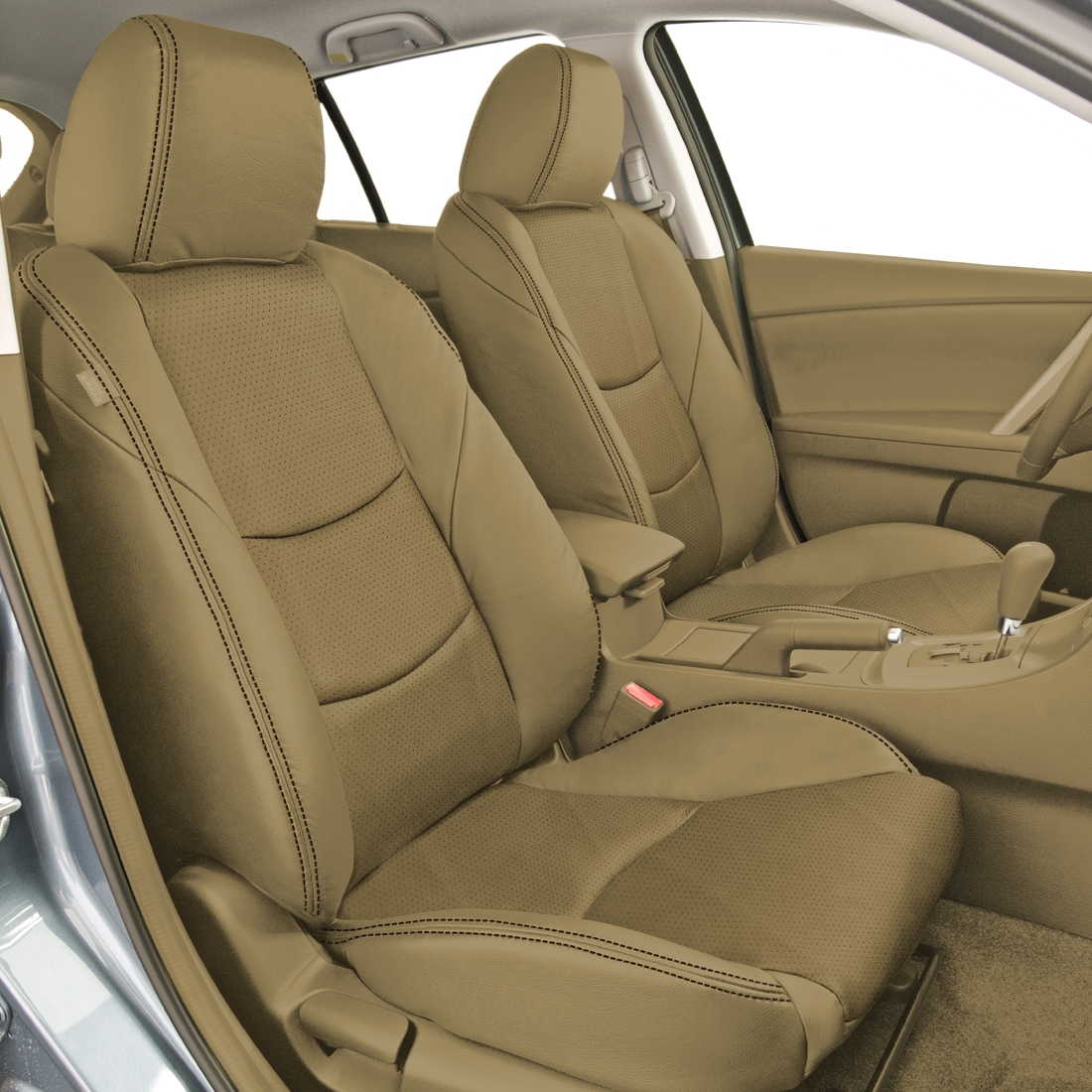 CREAM wrap, Perf Inserts, BLACK double stitching