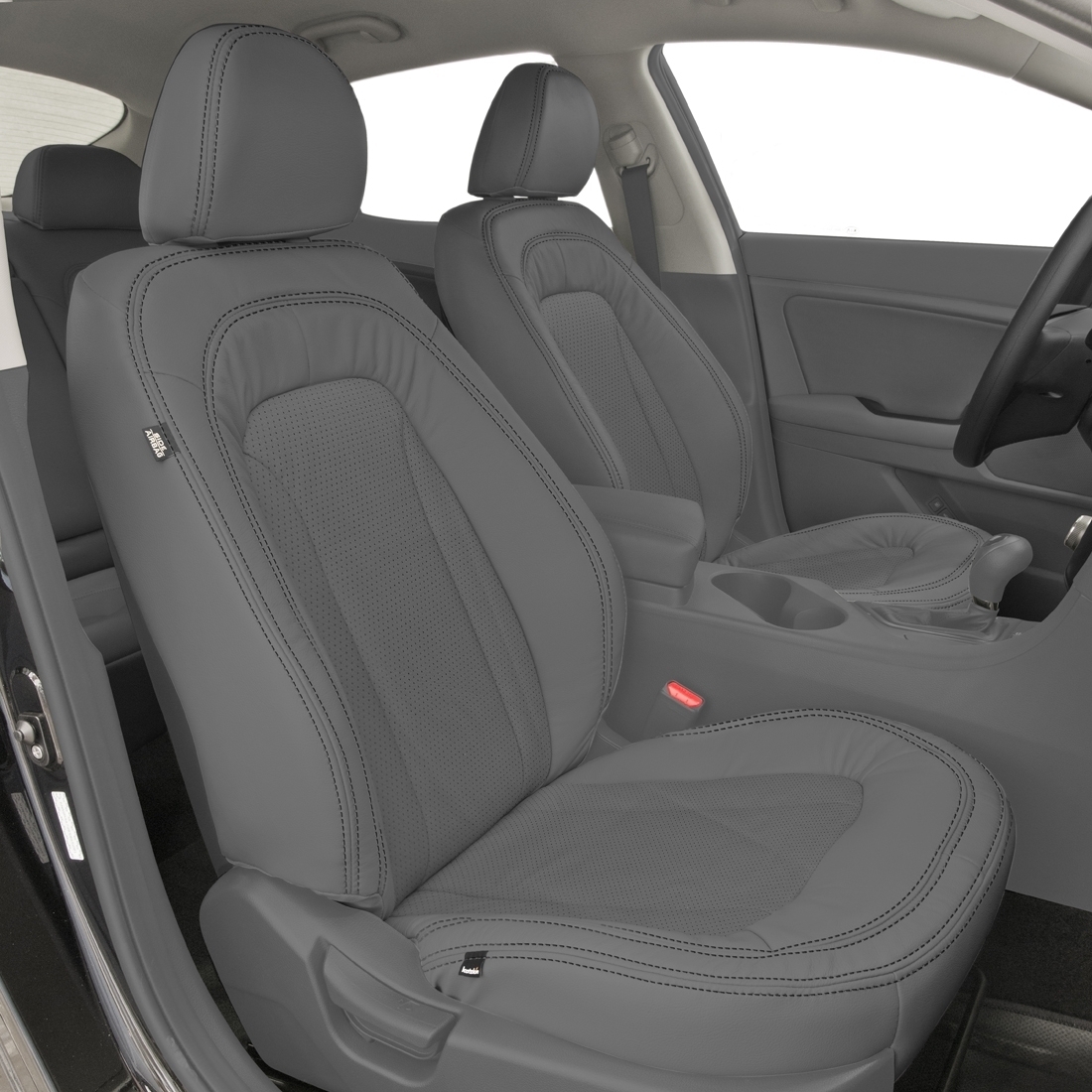 ASH wrap, Perf Inserts, LT GREY double stitching