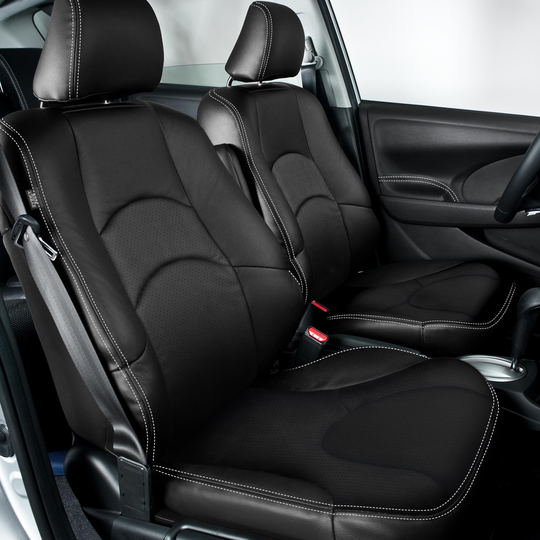 BLACK wrap, Perf Combo, SILVER double stitching