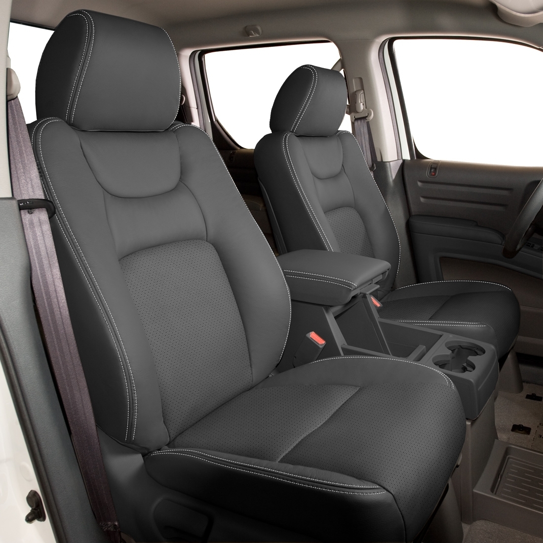 MIST GREY wrap, Perf Combo, SILVER double stitching