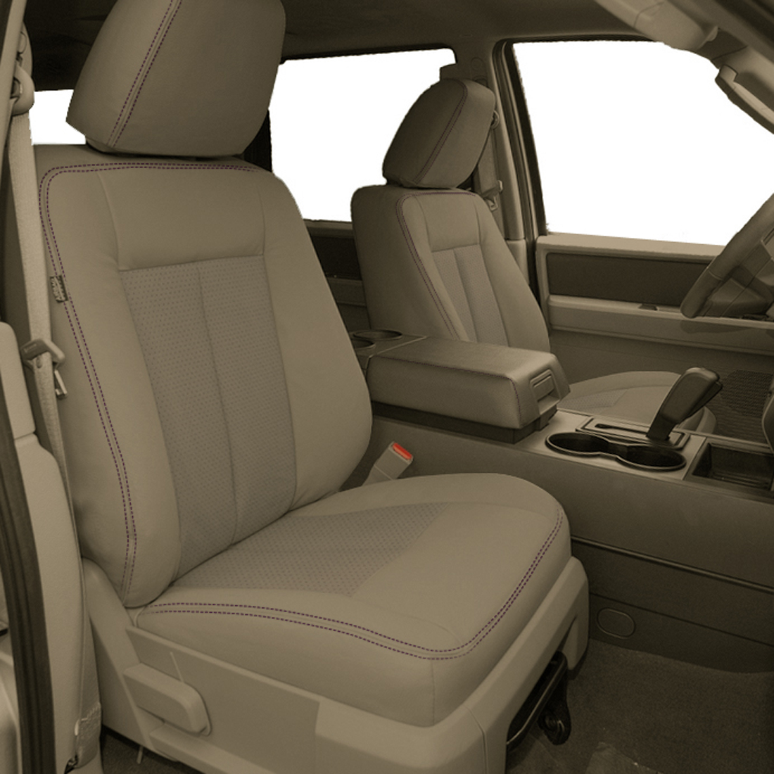 SANDSTONE wrap, Perf Inserts, DRK BROWN double stitching
