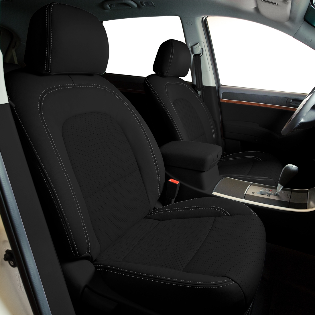 BLACK wrap, Perf Combo, SILVER double stitching