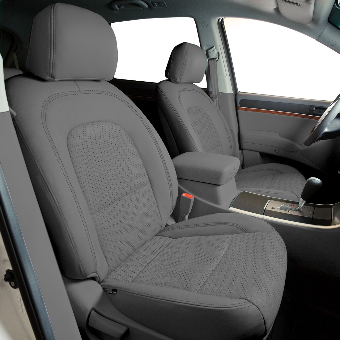 ASH wrap, Perf Combo, LT GREY double stitching