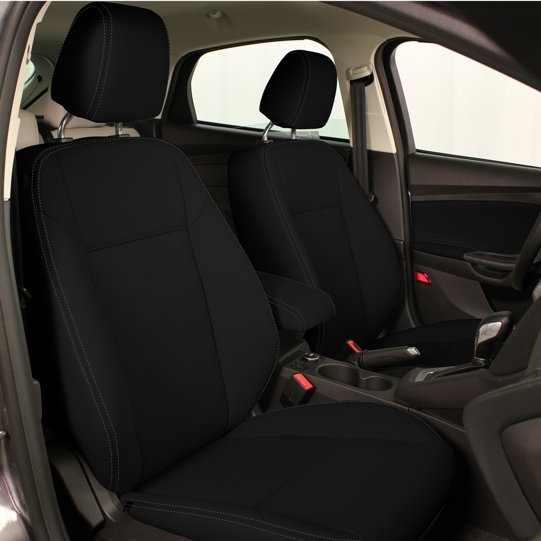 BLACK wrap, Perf Inserts, SILVER piping