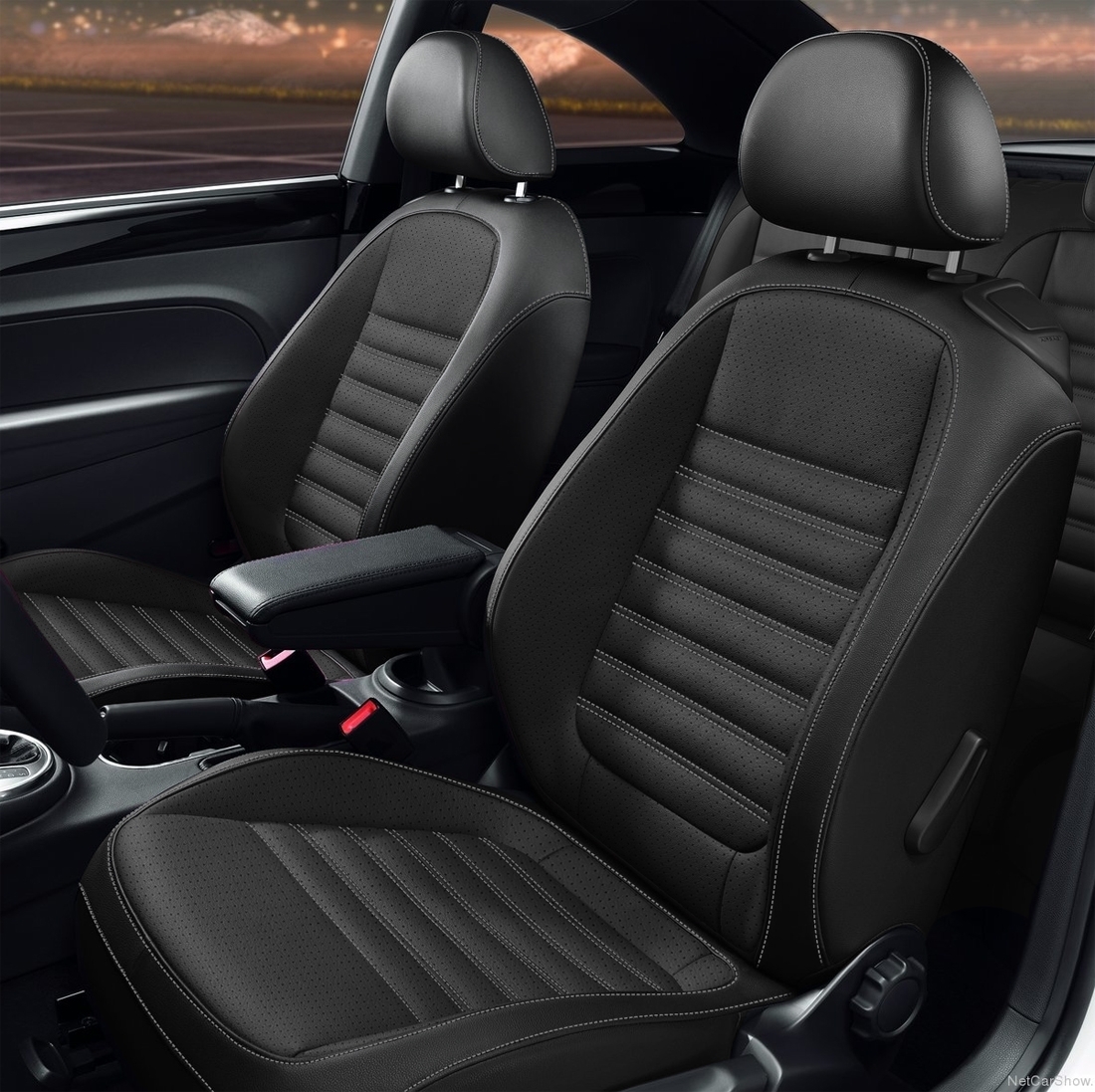 BLACK wrap, Perf Inserts, LT GREY stitching