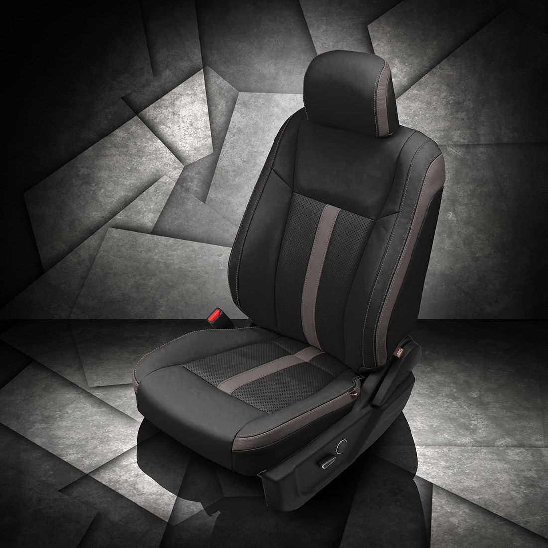 BLACK wrap, STONE Wings, Perf Inserts, STONE contrast all stitch