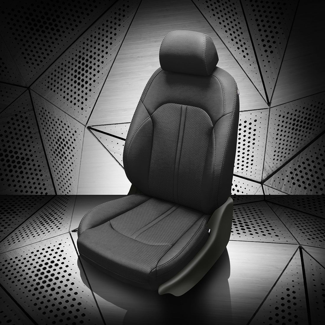 BLACK wrap, Perf Combo, BLACK double stitching