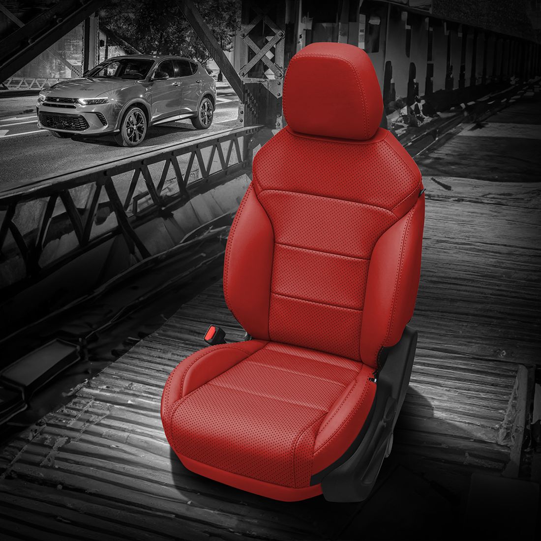 RED wrap, Perf Body, RED double stitching