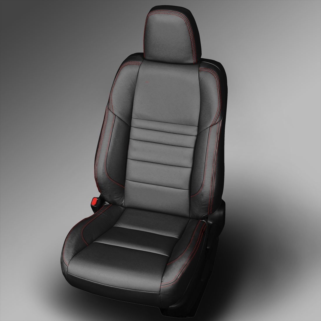 BLACK wrap, CARDINAL double stitching