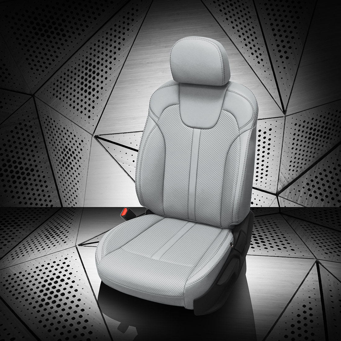CEMENT wrap, Perf Combo & Wings, SILVER contrast all stitch
