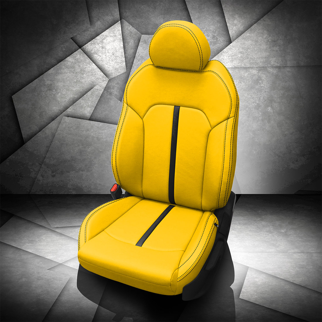HYPER YELLOW wrap, BLACK Wings, BLACK contrast all stitch