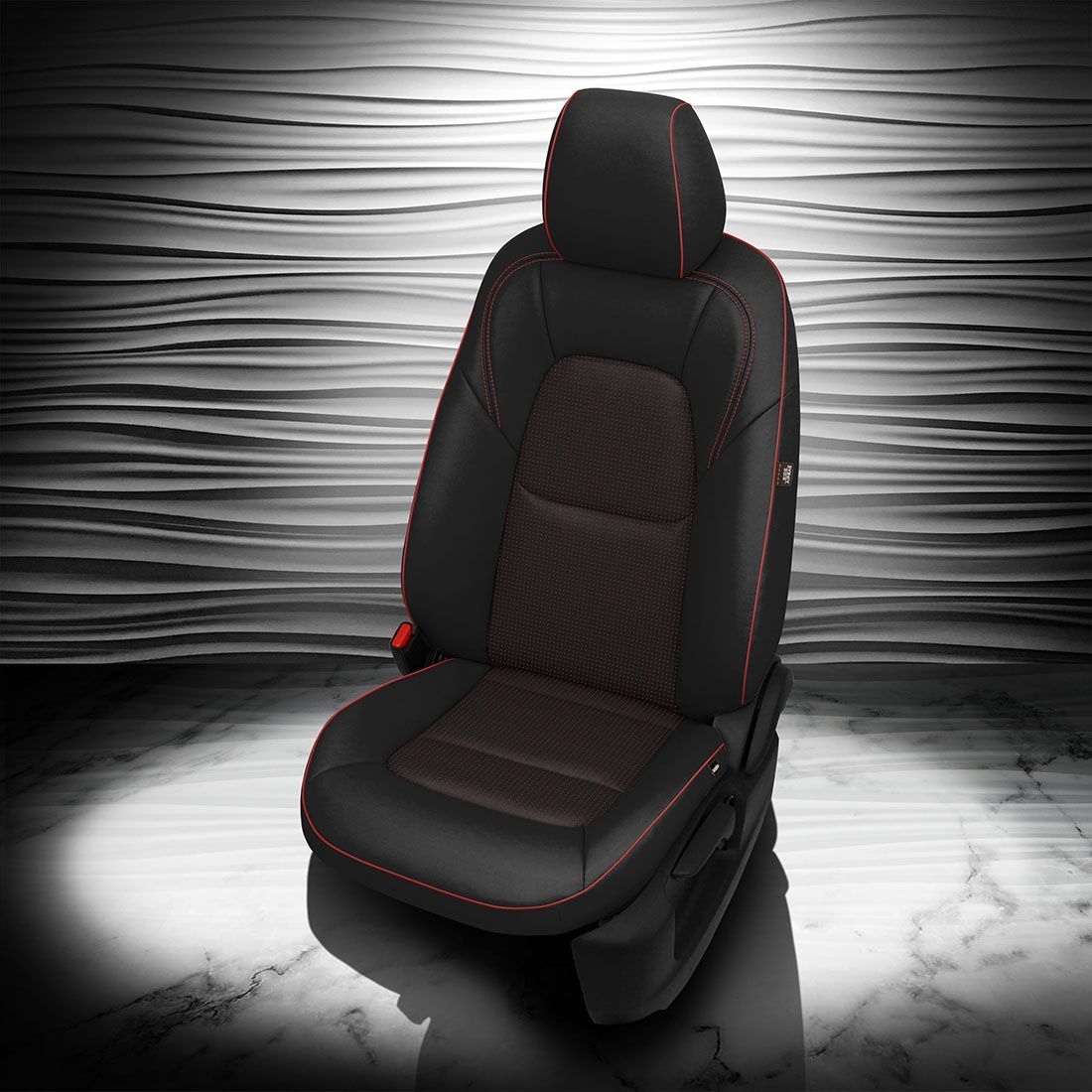 BLACK wrap, BCDA RED Insert, RED piping