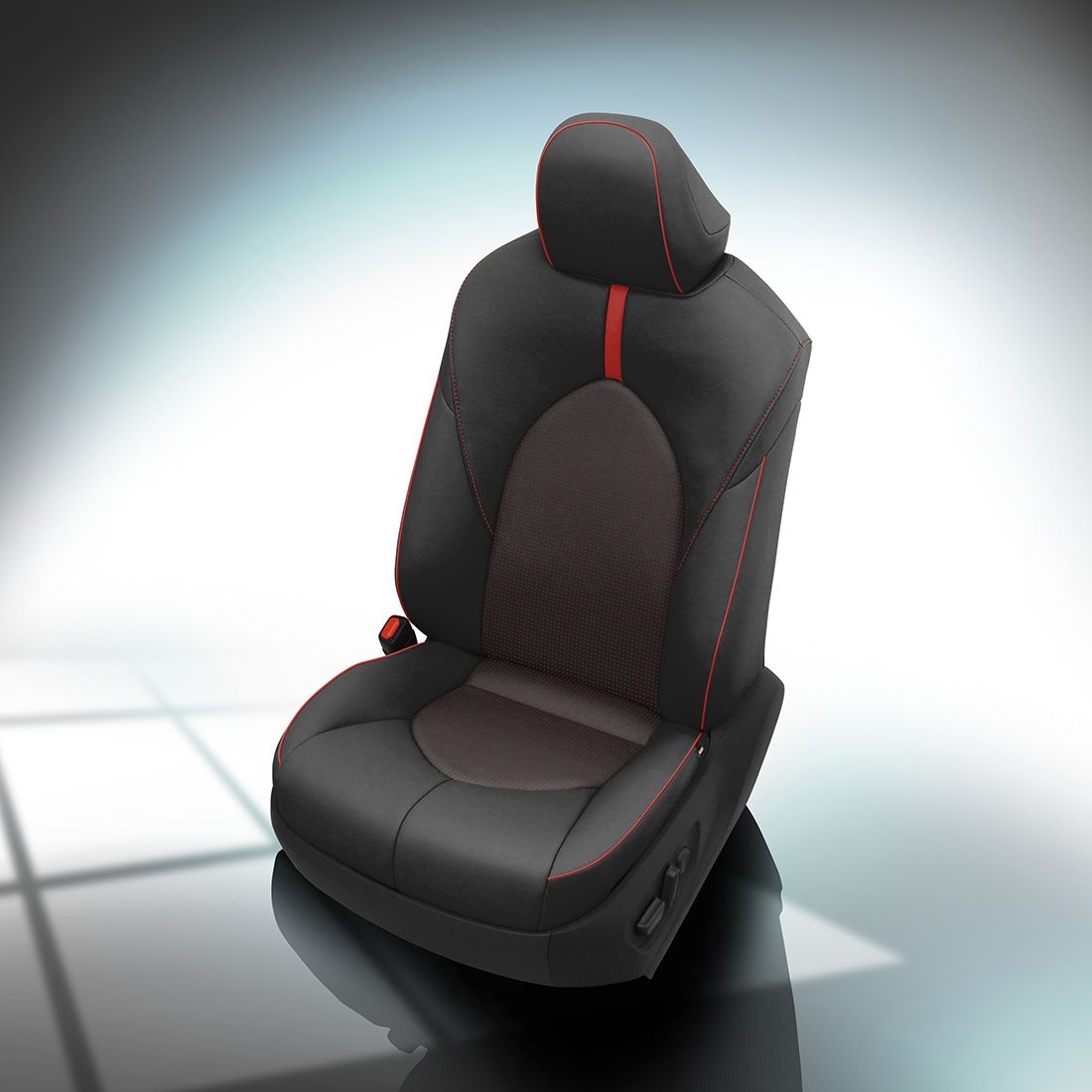 BLACK wrap, BCDA RED Insert, RED piping, RED wings