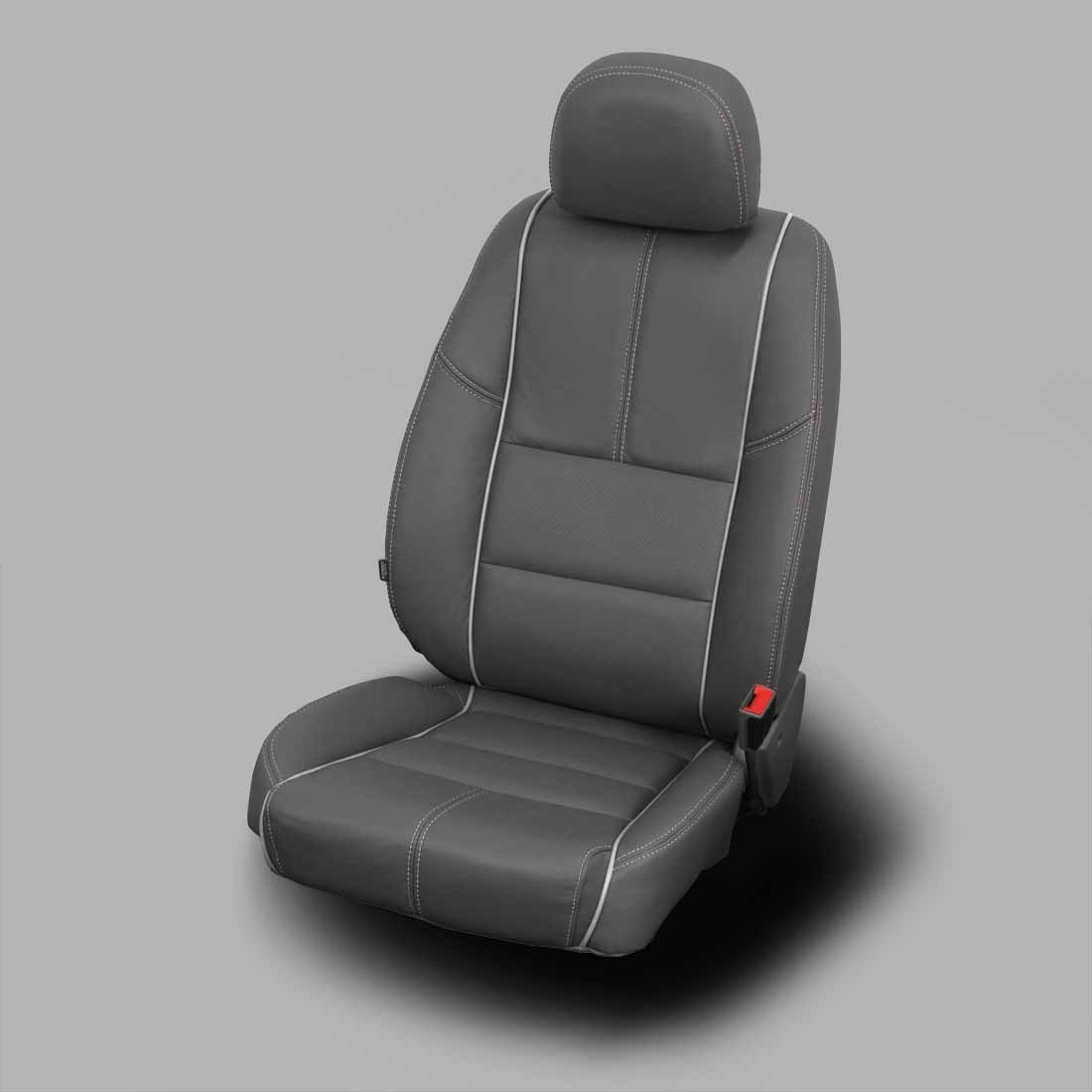 LT GREY wrap, DOVE GREY Wings, Perf Inserts, DOVE GREY double stitching