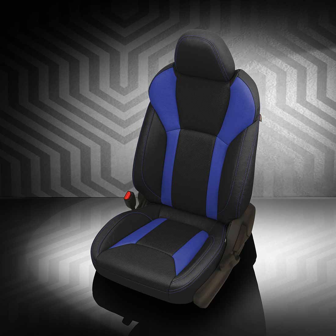 BLACK wrap, COBALT Wings, Perf Body, COBALT contrast all stitch