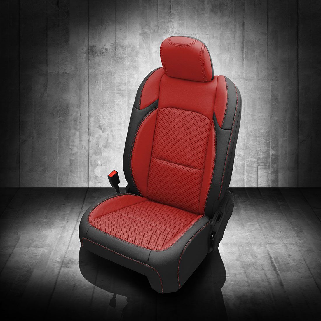 BLACK wrap, RED Center, Perf Combo, RED contrast all stitch, RED wings