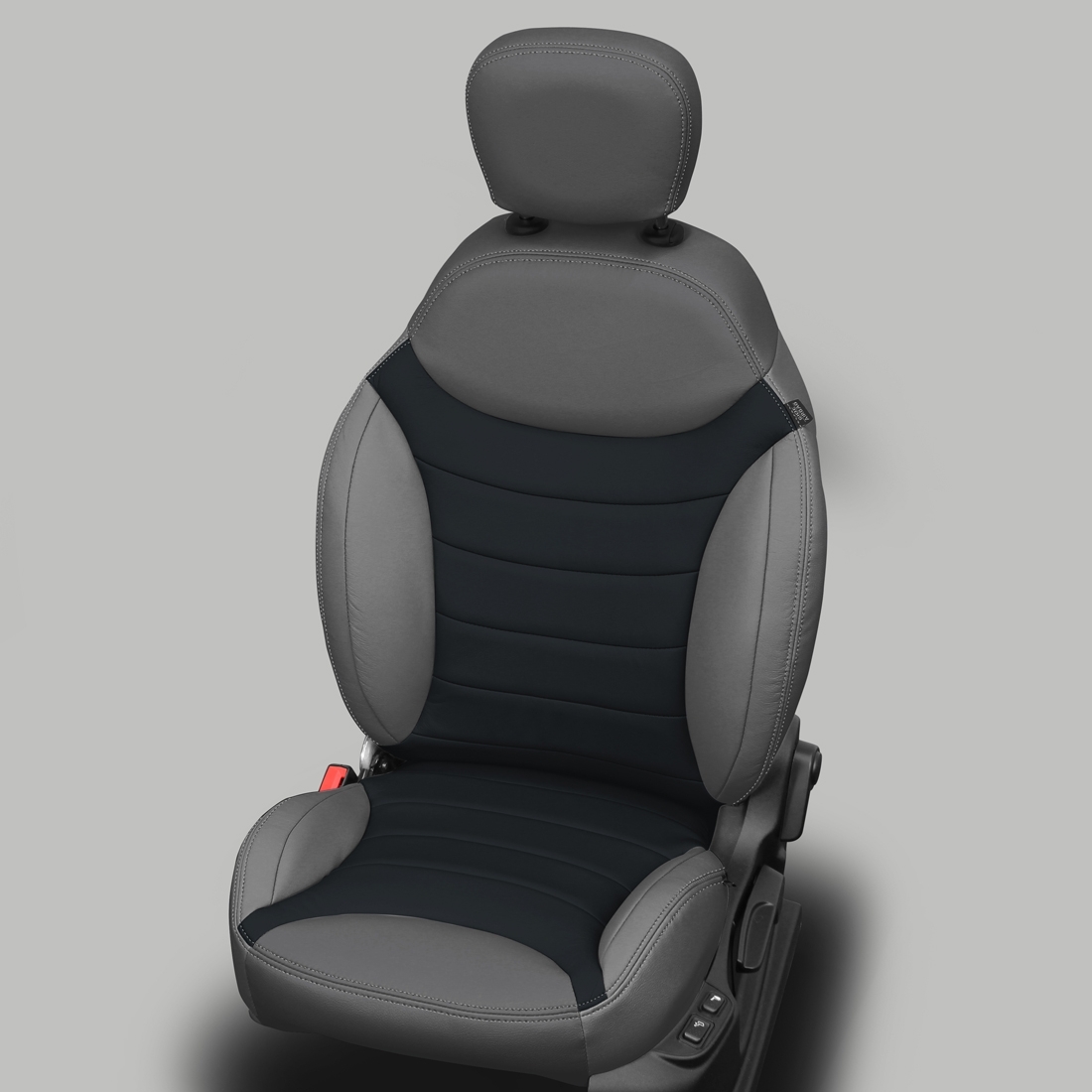 ICE GREY wrap, ~6929 DARK SLATE Insert, Perf Inserts, ALABASTER double stitching, LAPIS wings