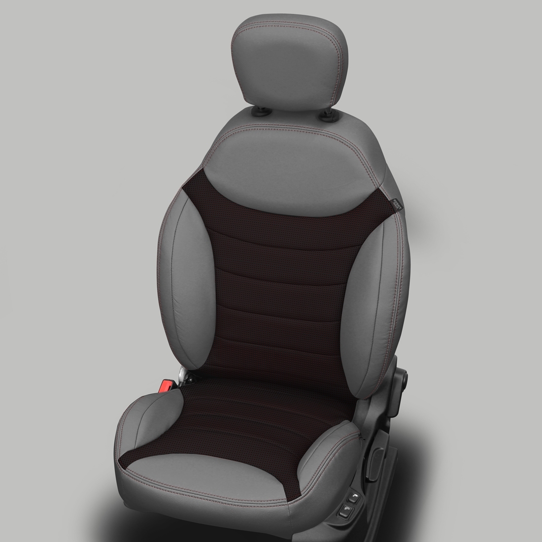 ICE GREY wrap, BCDA RED Insert, RED double stitching