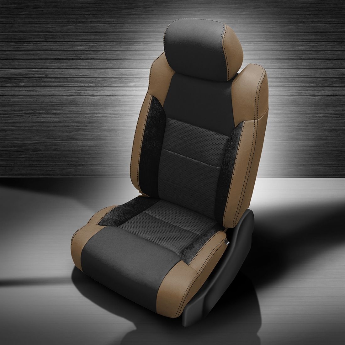 BEIGE wrap, BLACK Center, Perf Inserts, BLACK double stitching, ~3030 RAVEN wings