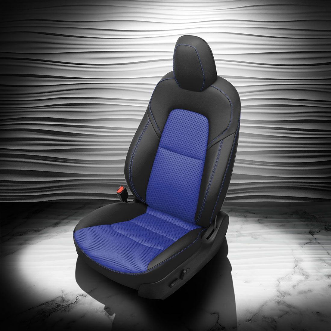 BLACK wrap, COBALT Combo, Perf Combo, COBALT contrast all stitch