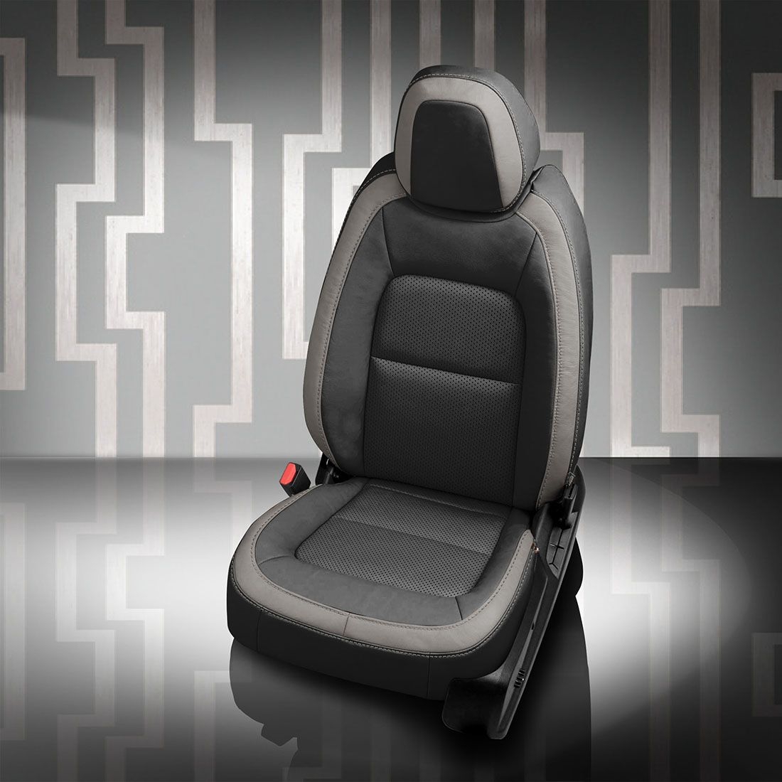 BLACK wrap, ASH Wings, Perf Inserts, ASH contrast all stitch