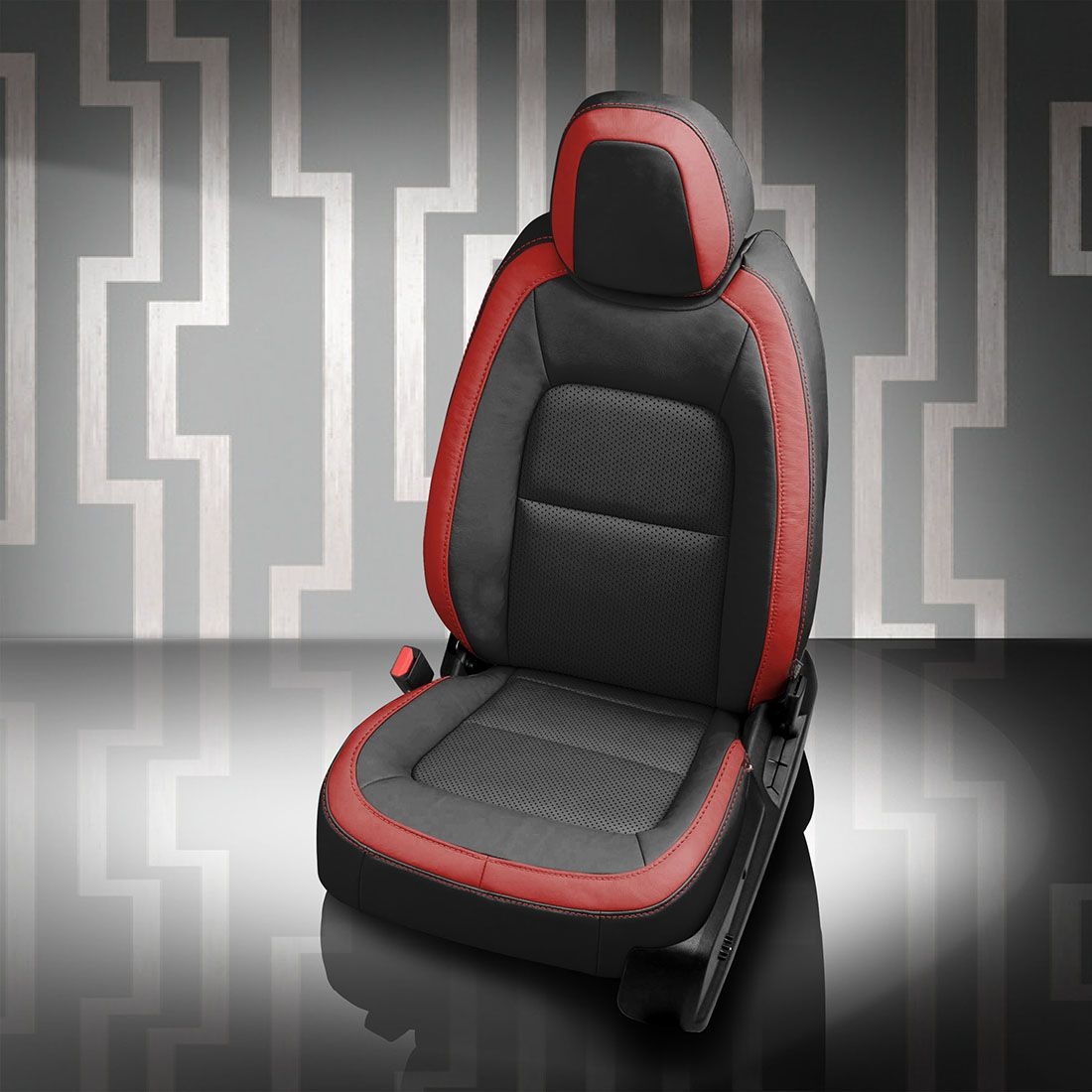 BLACK wrap, RED Wings, Perf Inserts, RED contrast all stitch