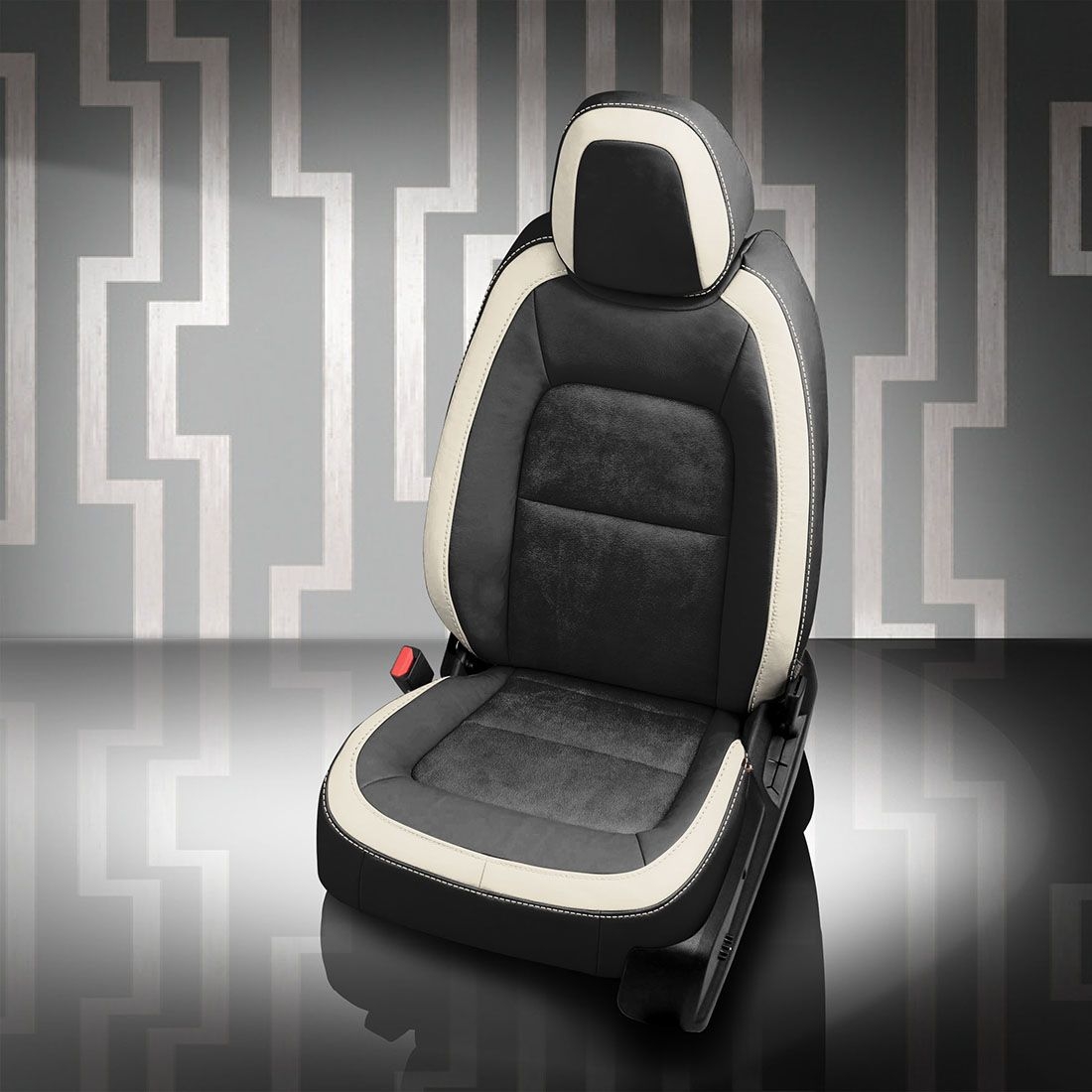 BLACK wrap, ~3030 RAVEN Insert, PEARL contrast all stitch, PEARL wings