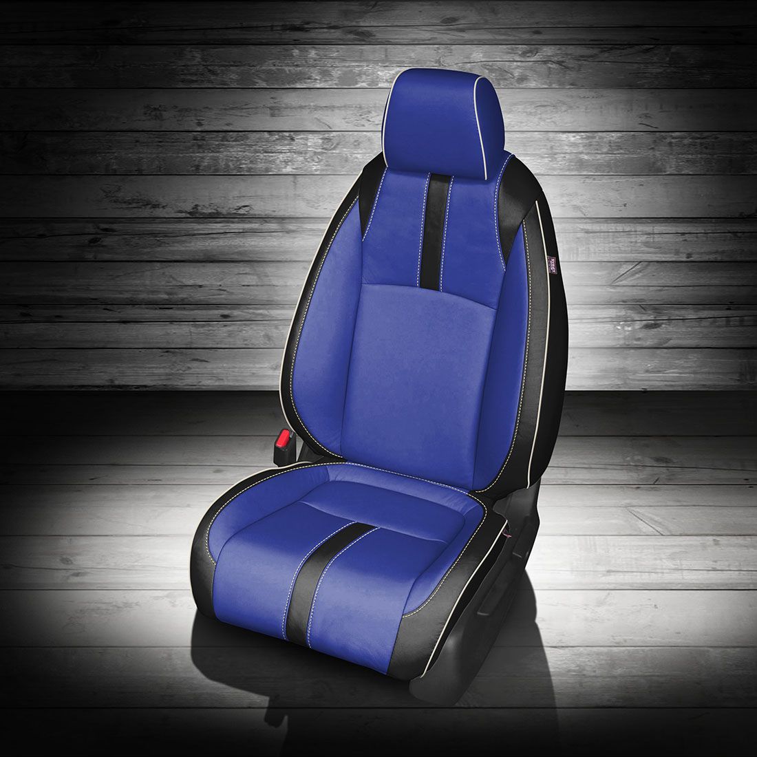BLACK wrap, COBALT Center, PEARL piping