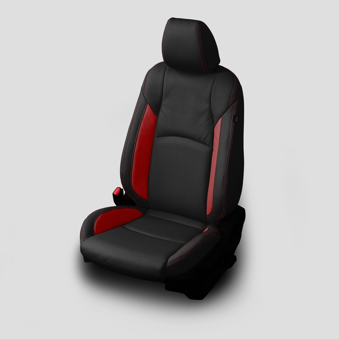 BLACK wrap, CARDINAL Wings, Perf Inserts, CARDINAL double stitching