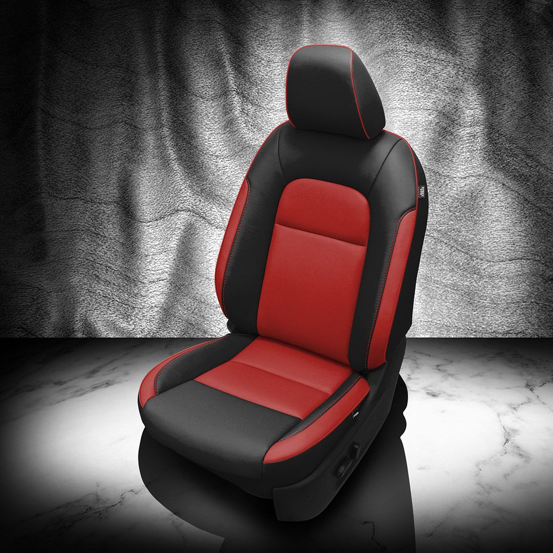 BLACK wrap, RED Insert, RED piping, RED wings