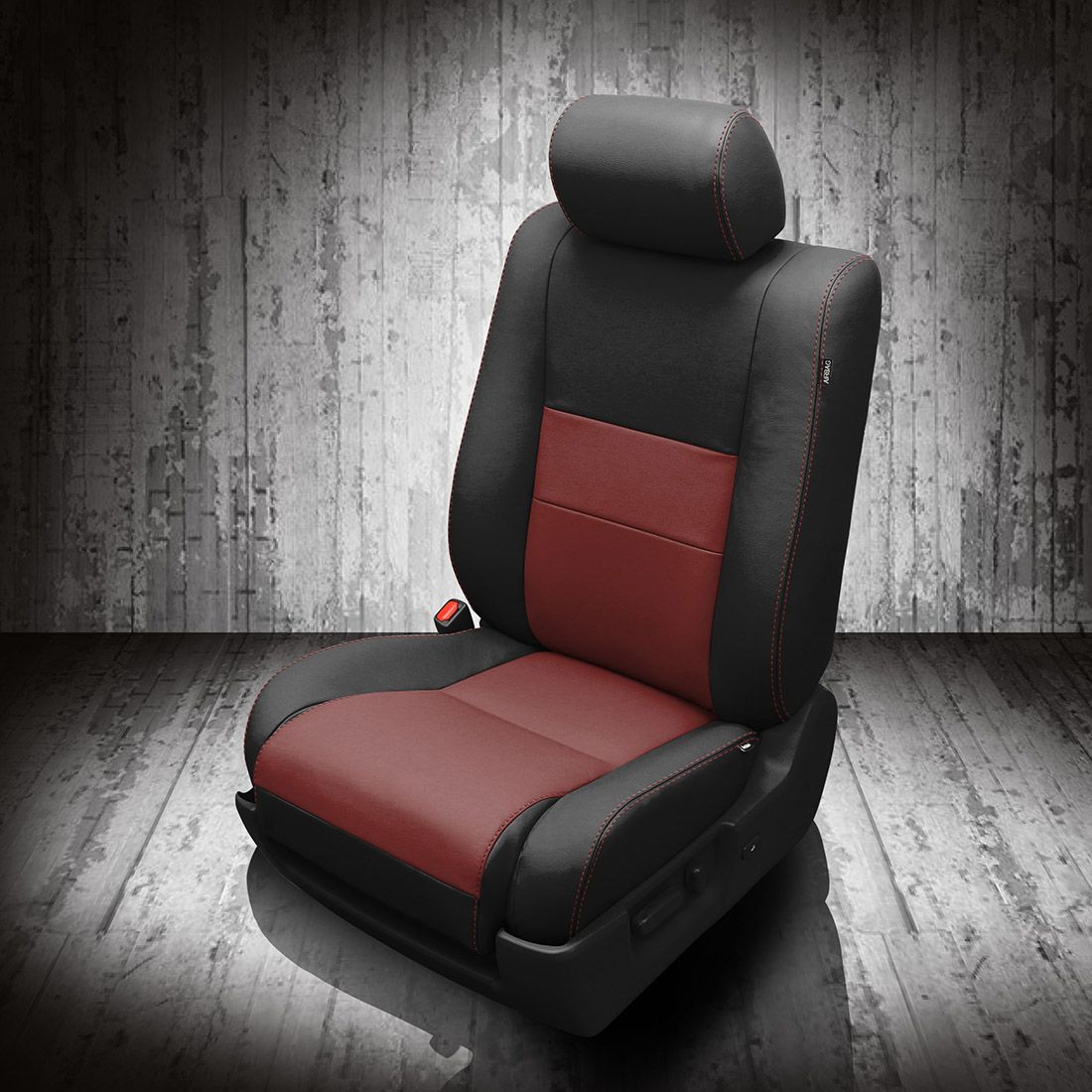BLACK wrap, MED RED Combo, MED RED contrast all stitch