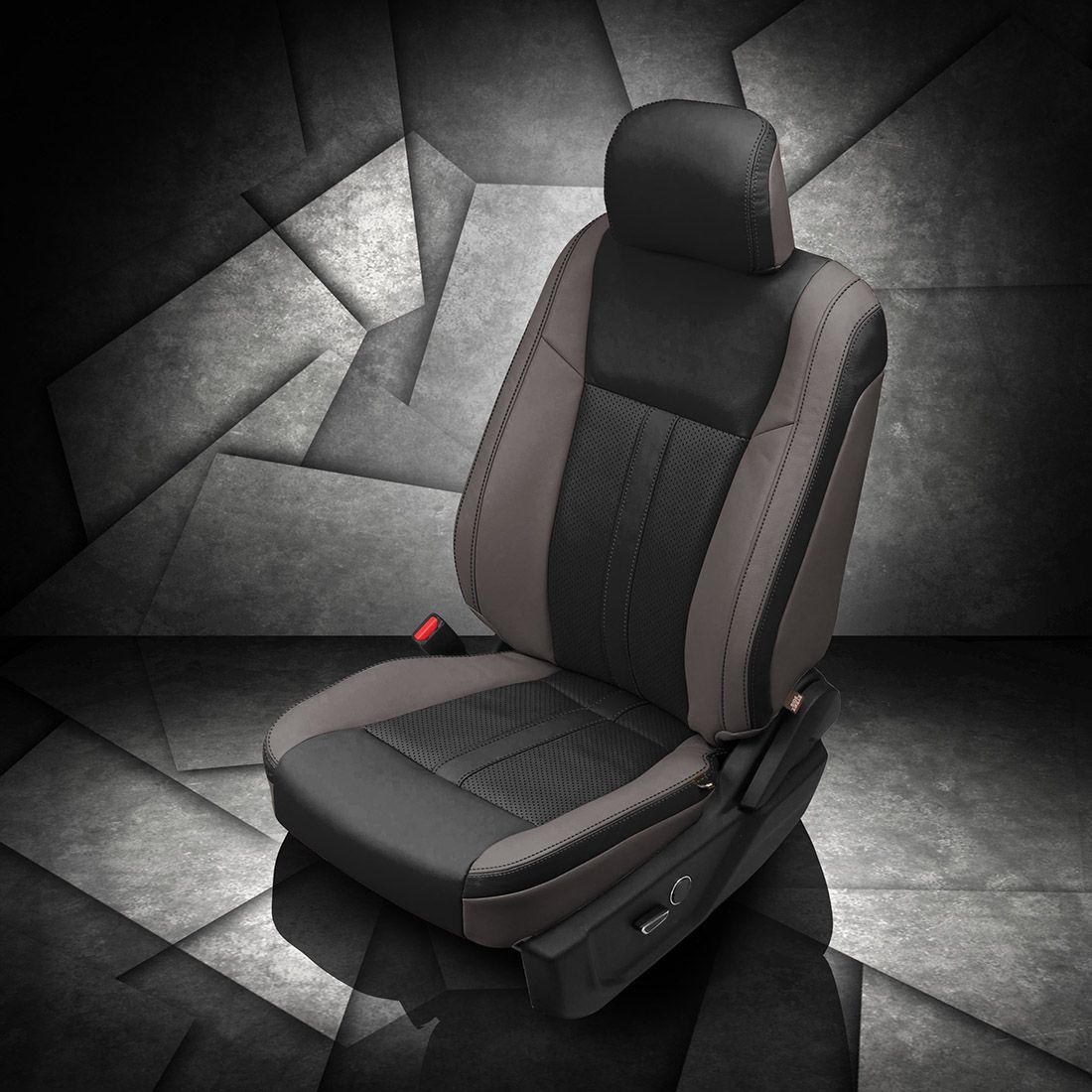 STONE wrap, BLACK Center, Perf Inserts, BLACK contrast all stitch, BLACK wings