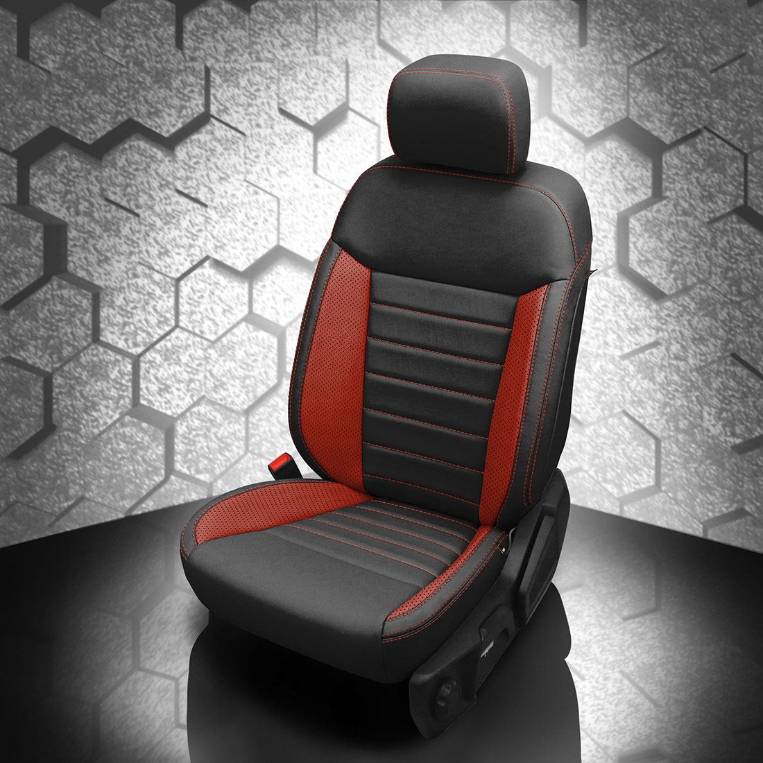 BLACK wrap, CARDINAL Wings, Perf Wings, CARDINAL contrast all stitch