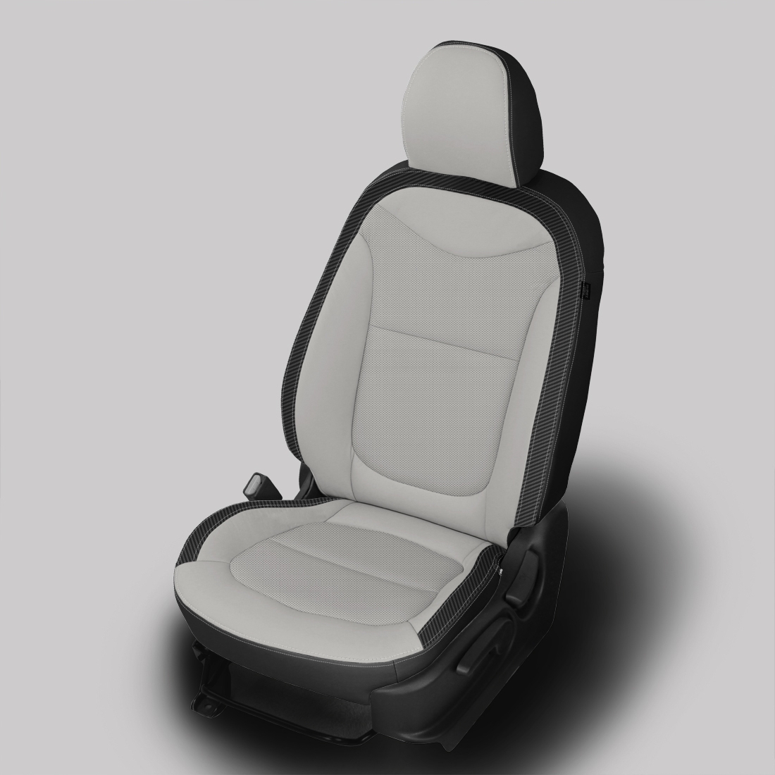 BLACK wrap, ALABASTER Facing, Perf Inserts, ALABASTER double stitching, C SHADOW wings