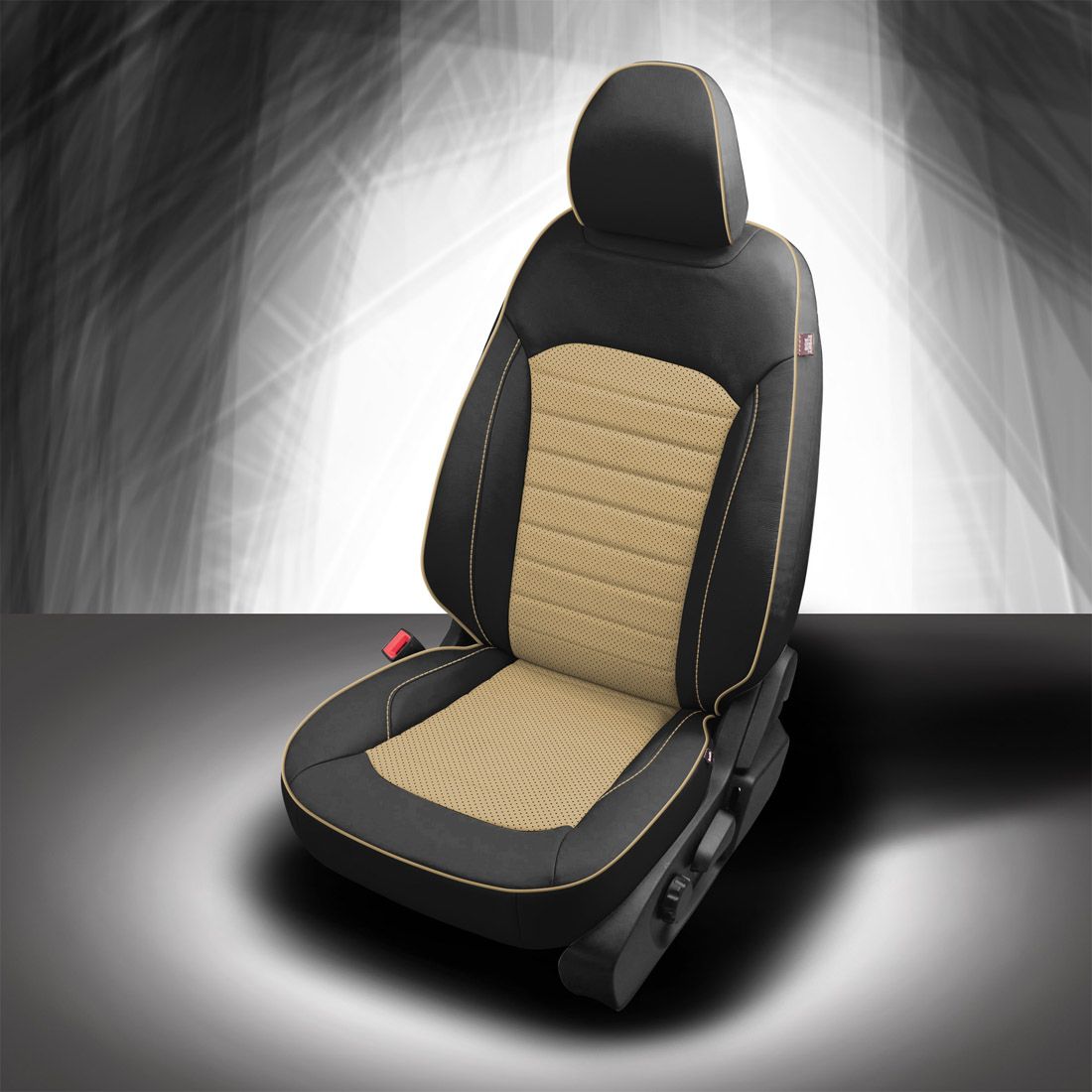 BLACK wrap, VANILLA Insert, Perf Inserts, VANILLA piping