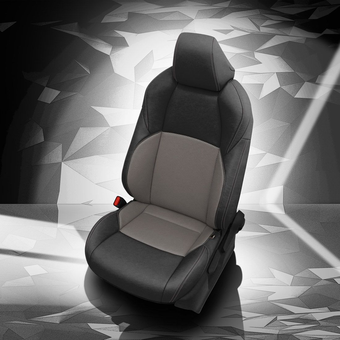 BLACK wrap, ASH Insert, Perf Inserts & Wings, ASH contrast all stitch, ASH wings