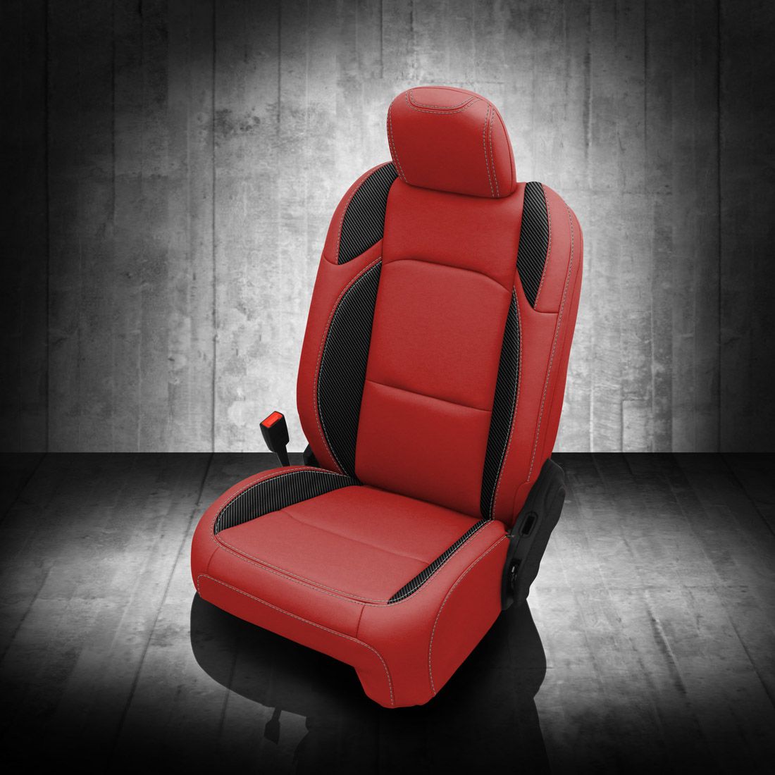 RED wrap, C SHADOW Wings, SILVER contrast all stitch