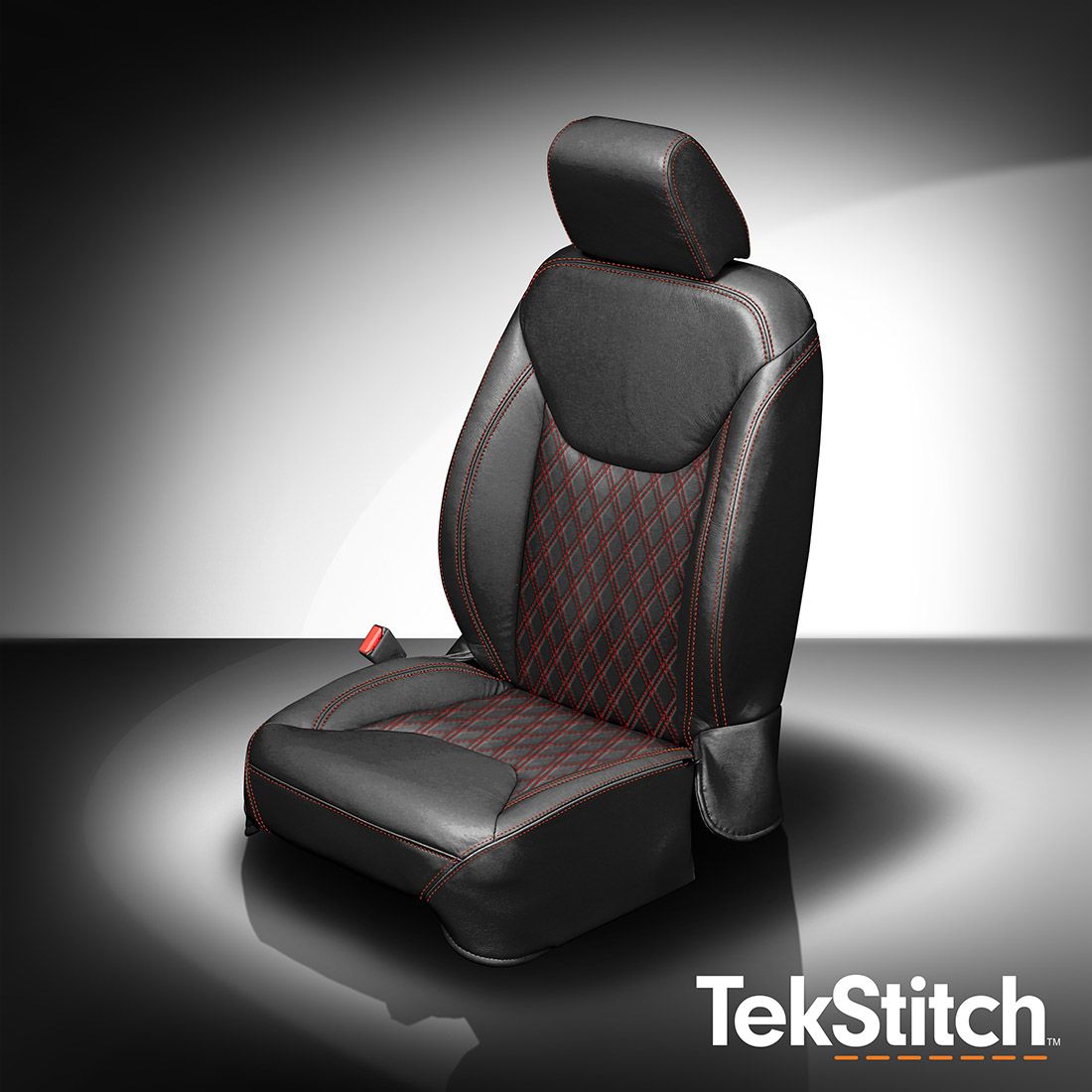 Black wrap, Double Diamond Tek Insert, Red contrast all stitch, Tek Color Red