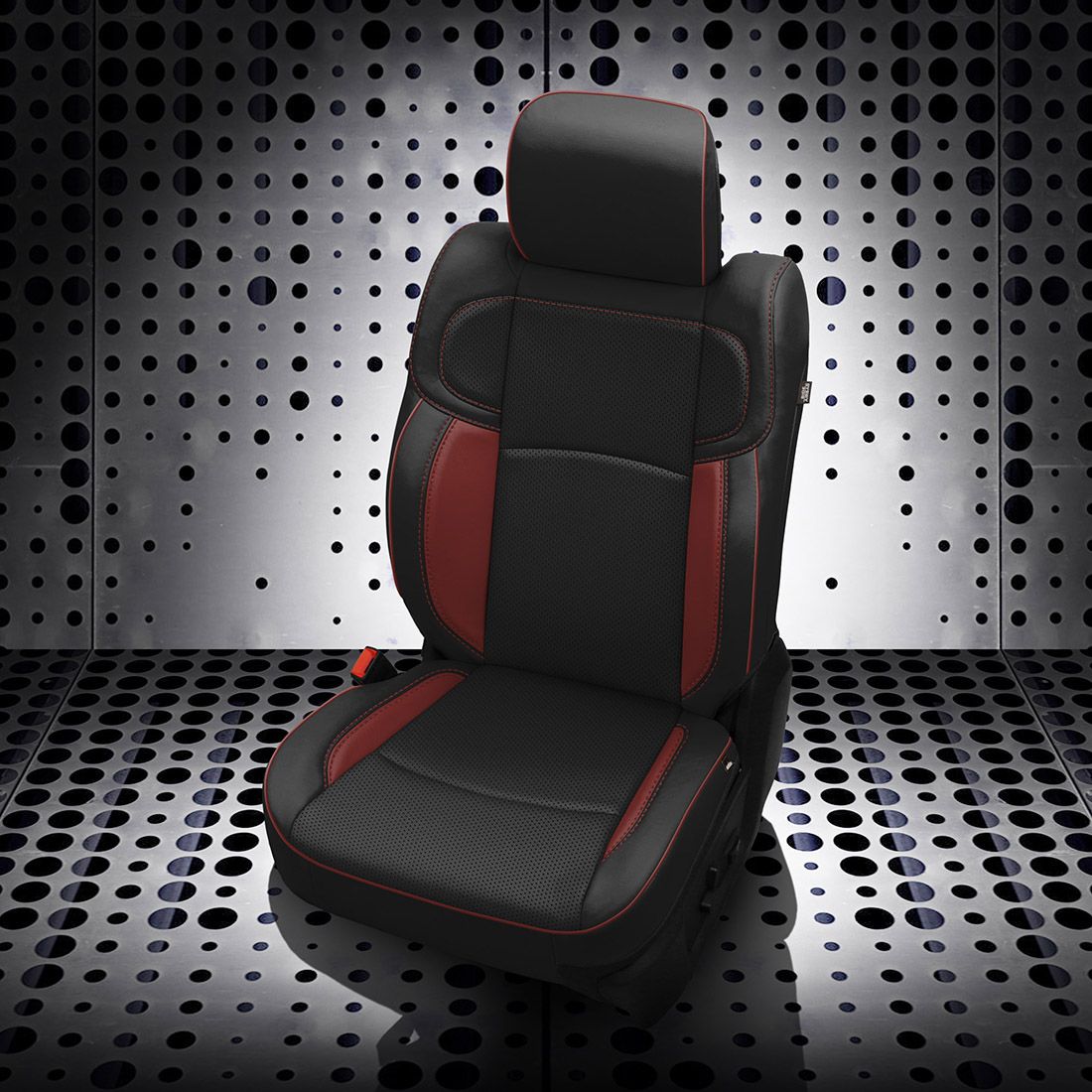 BLACK wrap, MED RED Wings, Perf Body, MED RED piping