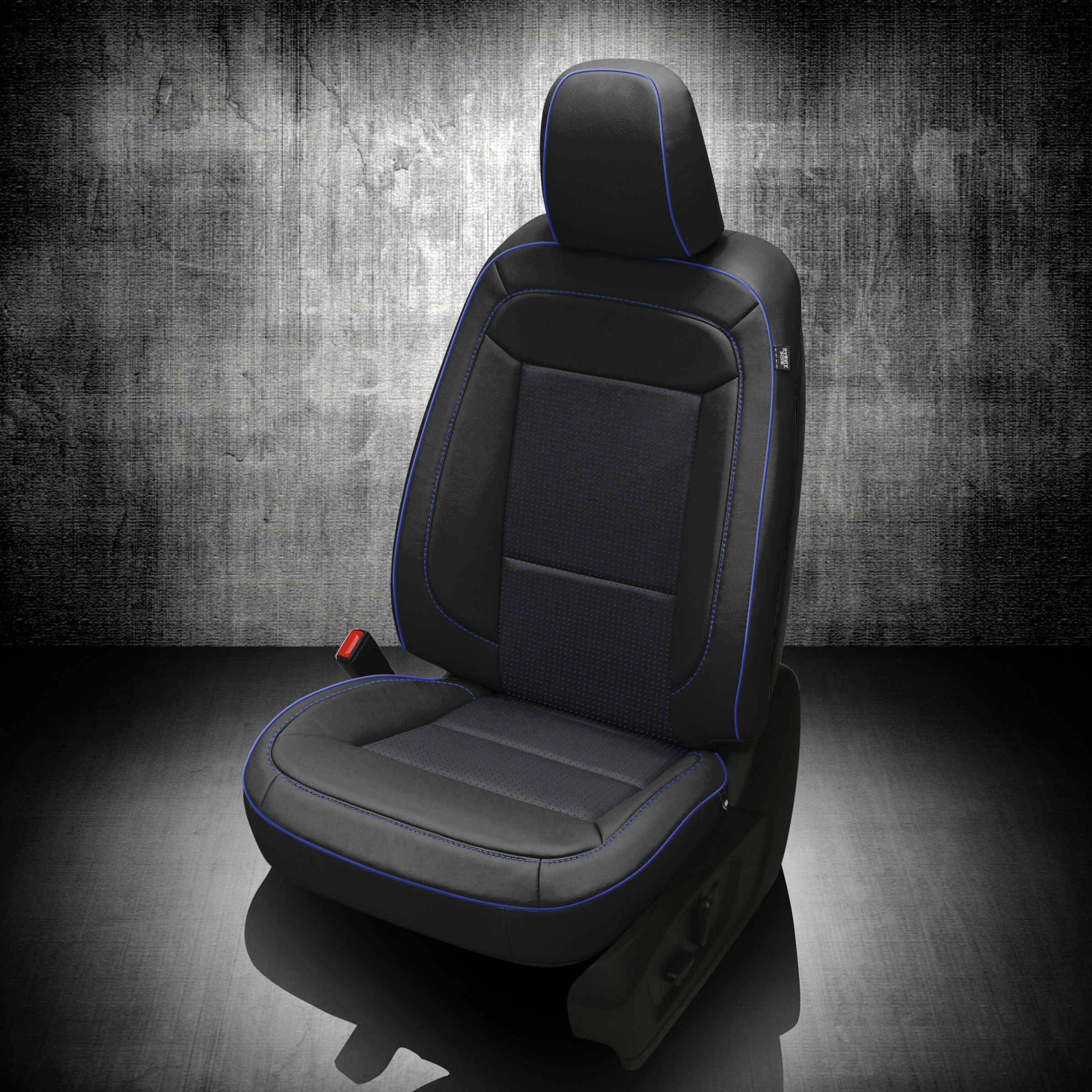 BLACK wrap, BCDA BLUE Insert, COBALT piping, BLACK wings