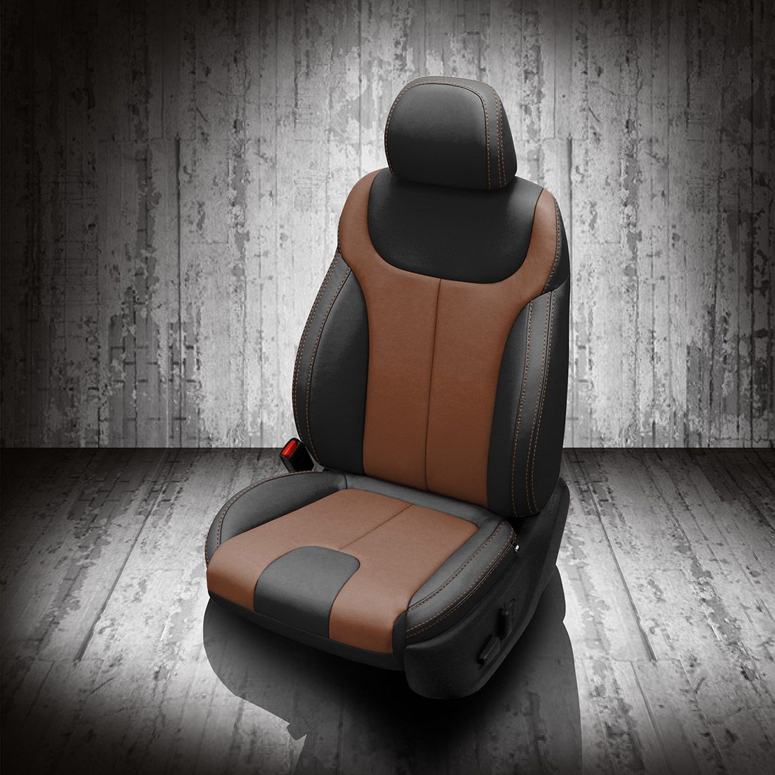 BLACK wrap, MAHOGANY Insert, MAHOGANY contrast all stitch